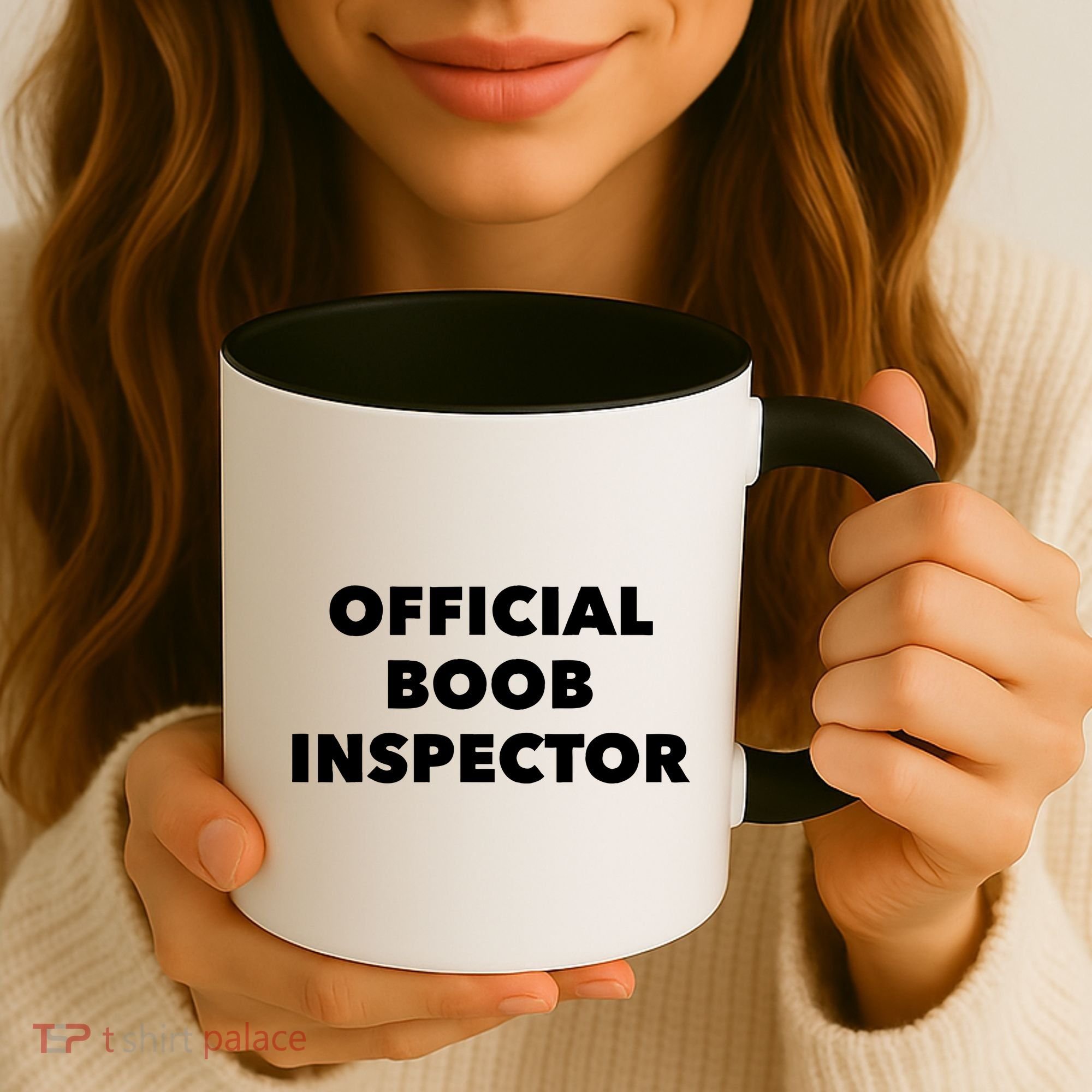 Boob Inspector Funny Saying Halloween Quote Costume Coffee Mug