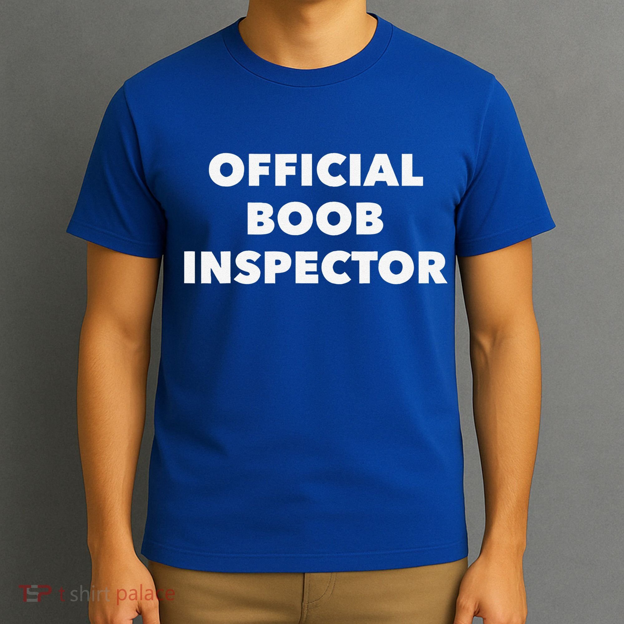 Boob Inspector Funny Saying Halloween Quote Costume T-Shirt