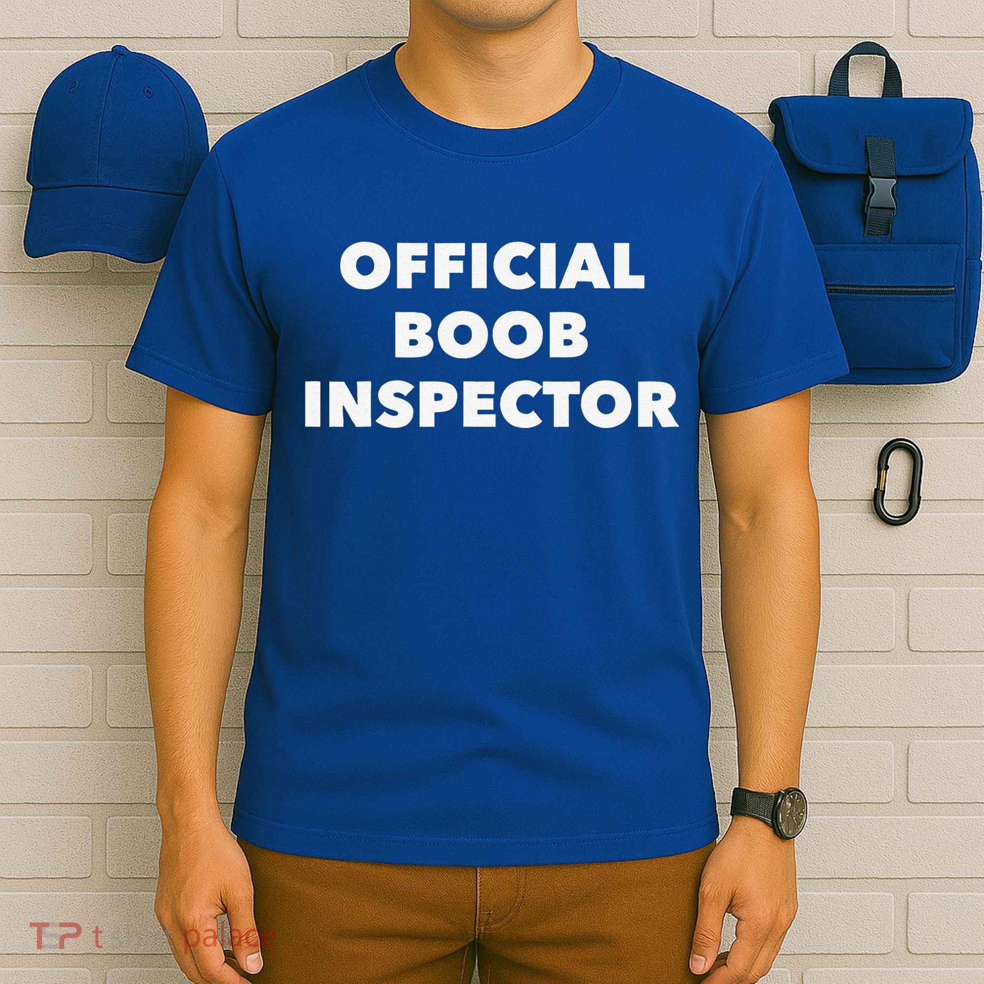 Boob Inspector Funny Saying Halloween Quote Costume T-Shirt