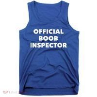 Boob Inspector Funny Saying Halloween Quote Costume Tank Top thumb 0