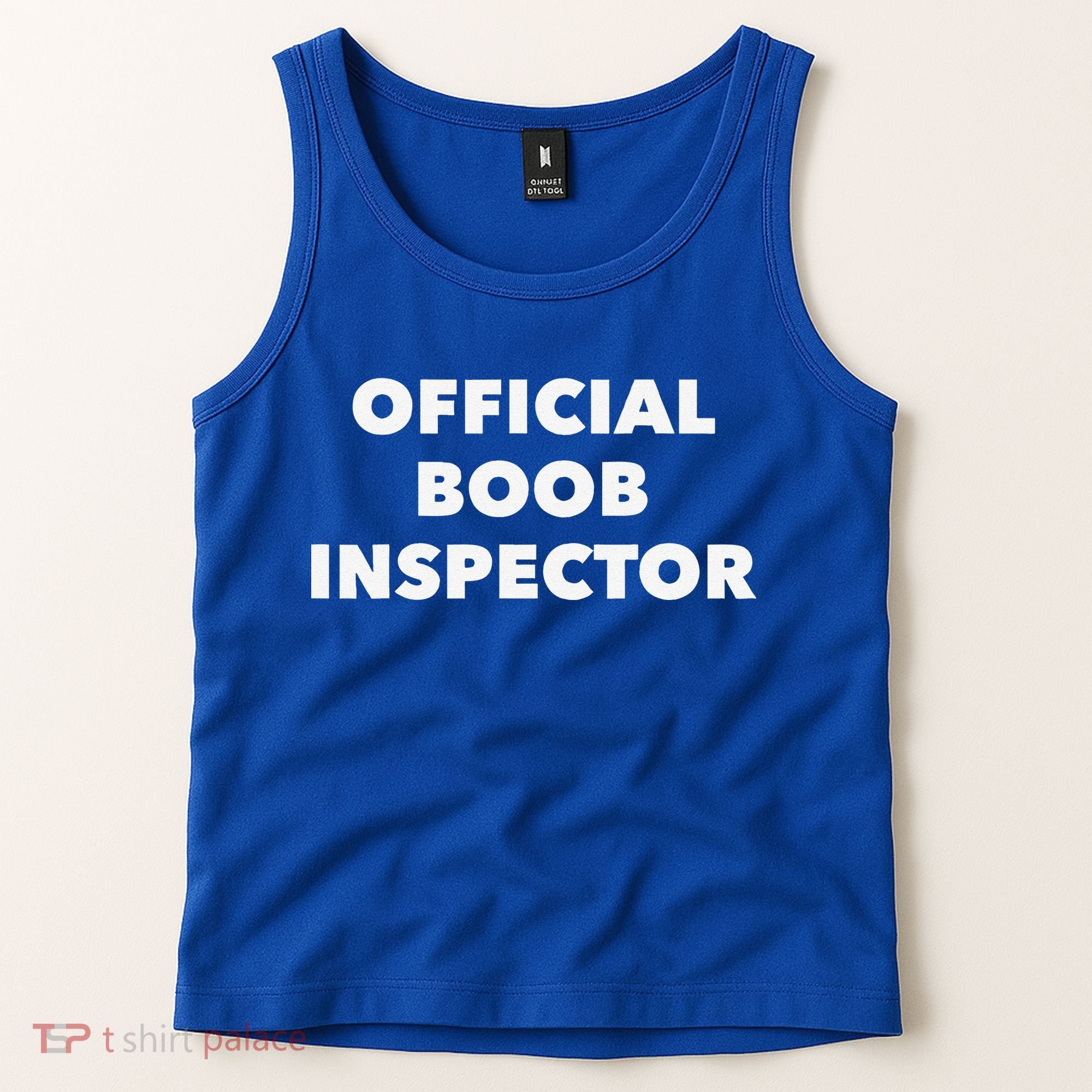 Boob Inspector Funny Saying Halloween Quote Costume Tank Top