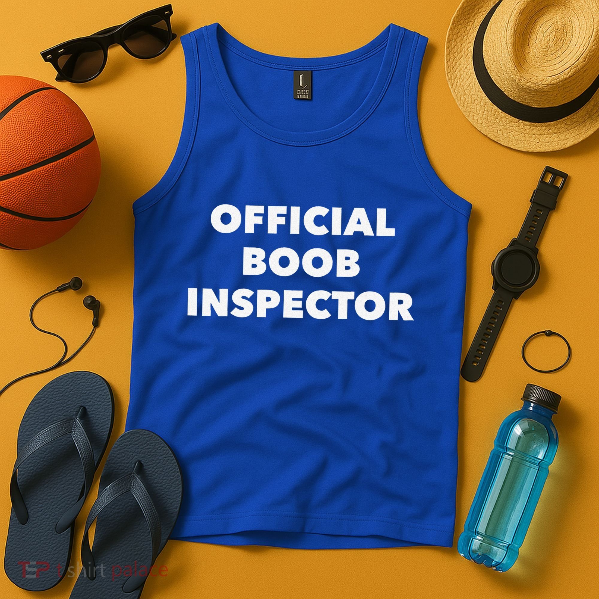 Boob Inspector Funny Saying Halloween Quote Costume Tank Top