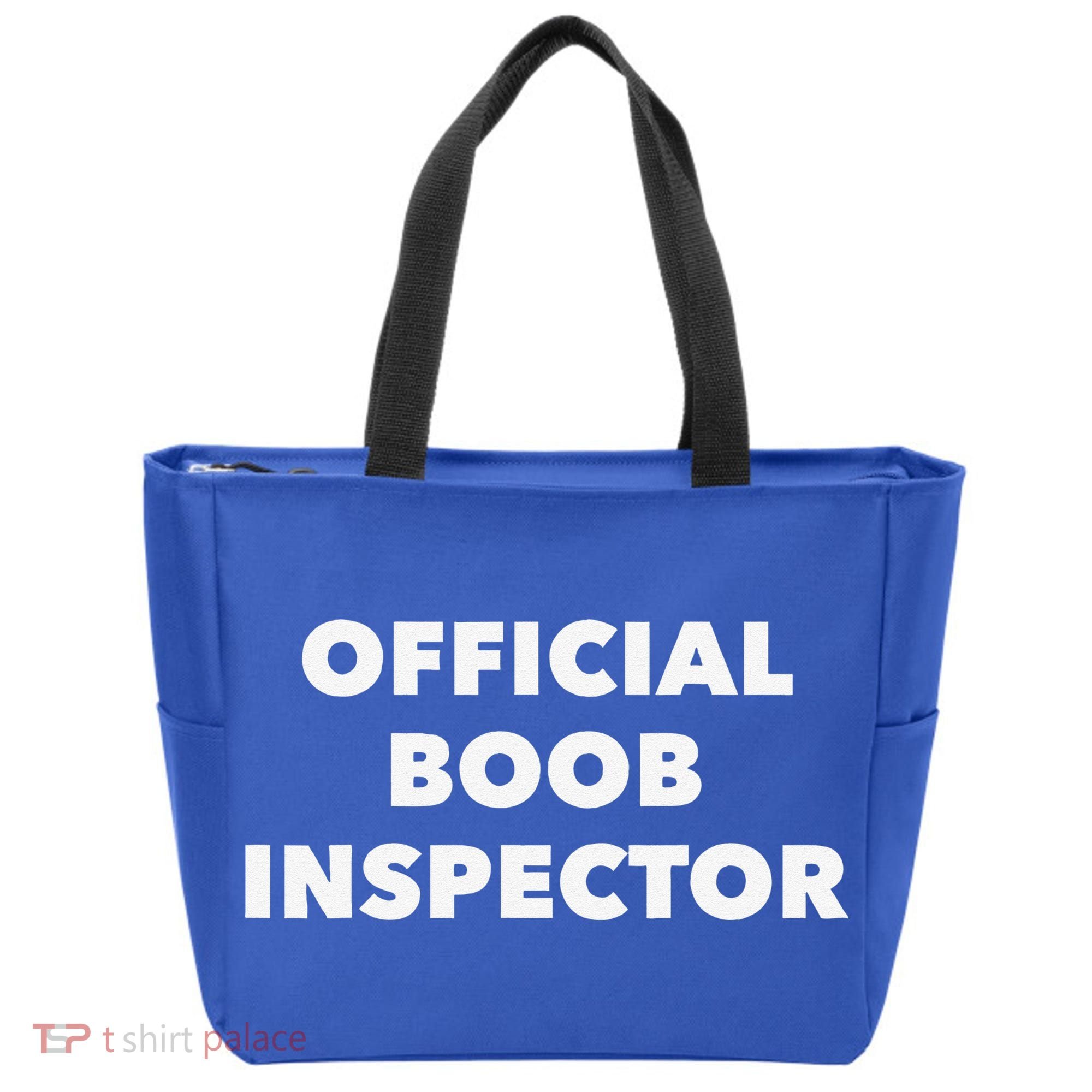 Boob Inspector Funny Saying Halloween Quote Costume Tote Bag