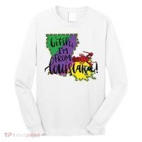 Bitch I'm From Louisiana Mardi Gras Louisiana Map Long Sleeve Shirt thumb 0