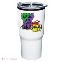 Bitch I'm From Louisiana Mardi Gras Louisiana Map Tumbler thumb 0