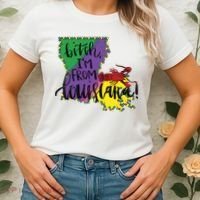 Bitch I'm From Louisiana Mardi Gras Louisiana Map Women's T-Shirt thumb 2