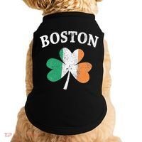 Boston Irish Flag Shamrock I St. Patrick's Day Gift Doggie Tank thumb 0