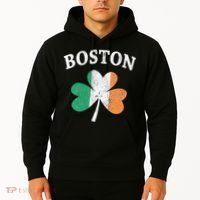 Boston Irish Flag Shamrock I St. Patrick's Day Gift Hoodie thumb 2