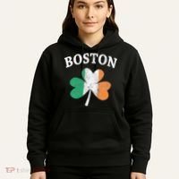 Boston Irish Flag Shamrock I St. Patrick's Day Gift Hoodie thumb 5