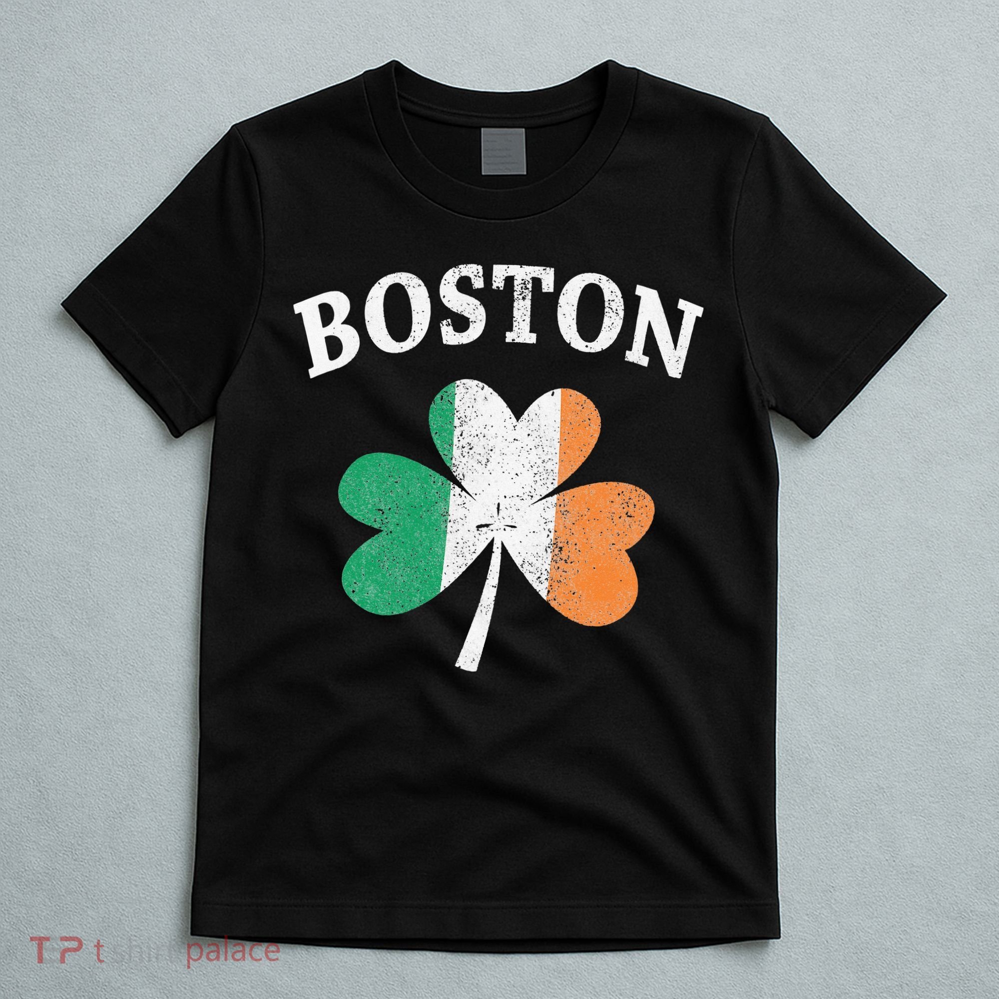 Boston Irish Flag Shamrock I St. Patrick's Day Gift T-Shirt