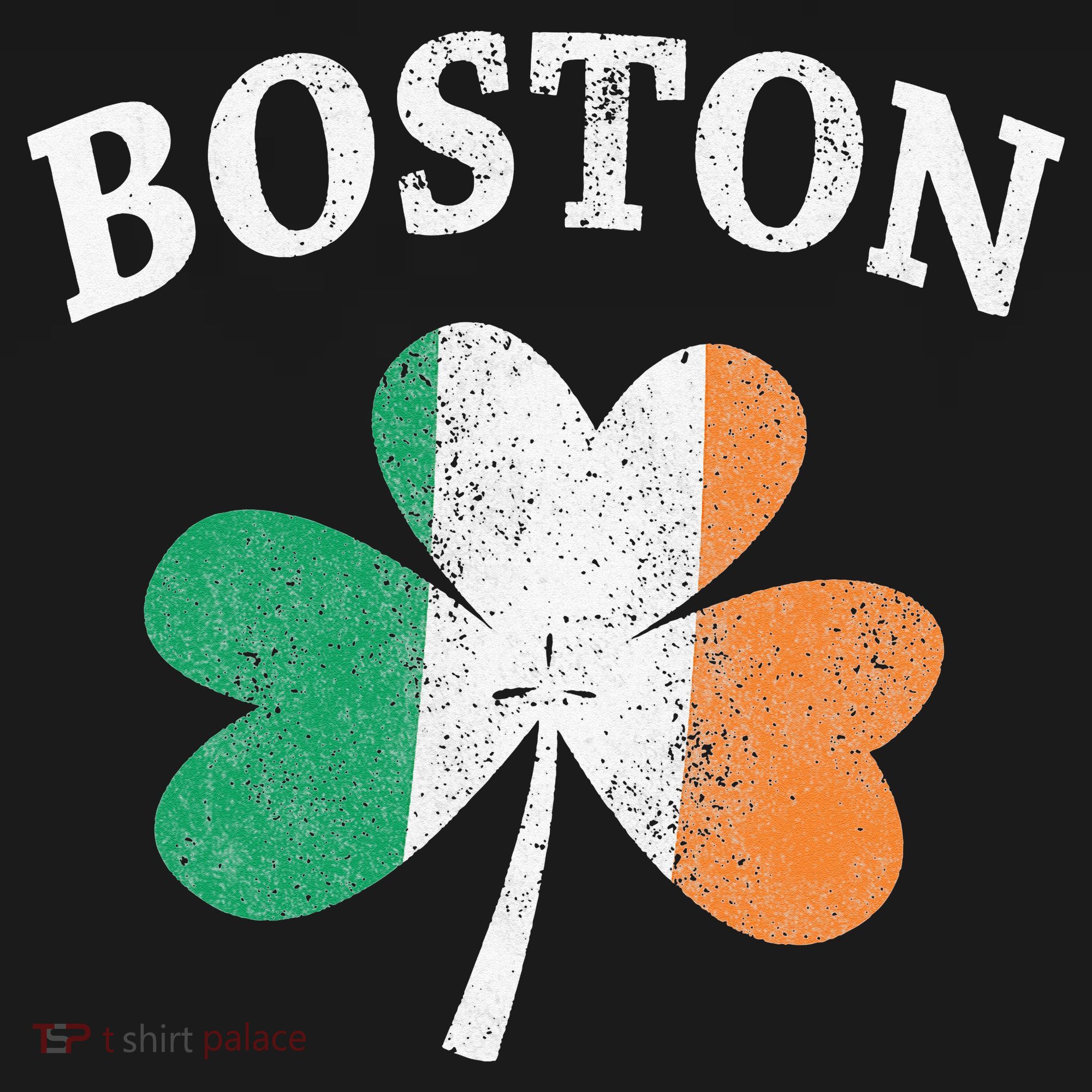 Boston Irish Flag Shamrock I St. Patrick's Day Gift Coaster