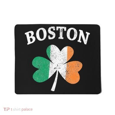 Boston Irish Flag Shamrock I St. Patrick's Day Gift Mousepad