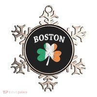 Boston Irish Flag Shamrock I St. Patrick's Day Gift Ornament thumb 0