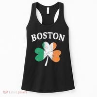 Boston Irish Flag Shamrock I St. Patrick's Day Gift Women's Tank Top thumb 0