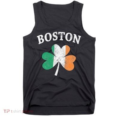Boston Irish Flag Shamrock I St. Patrick's Day Gift Tank Top