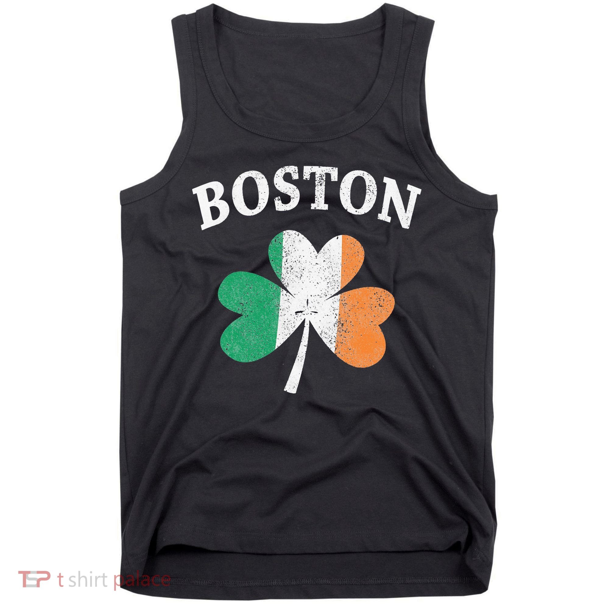 Boston Irish Flag Shamrock I St. Patrick's Day Gift Tank Top