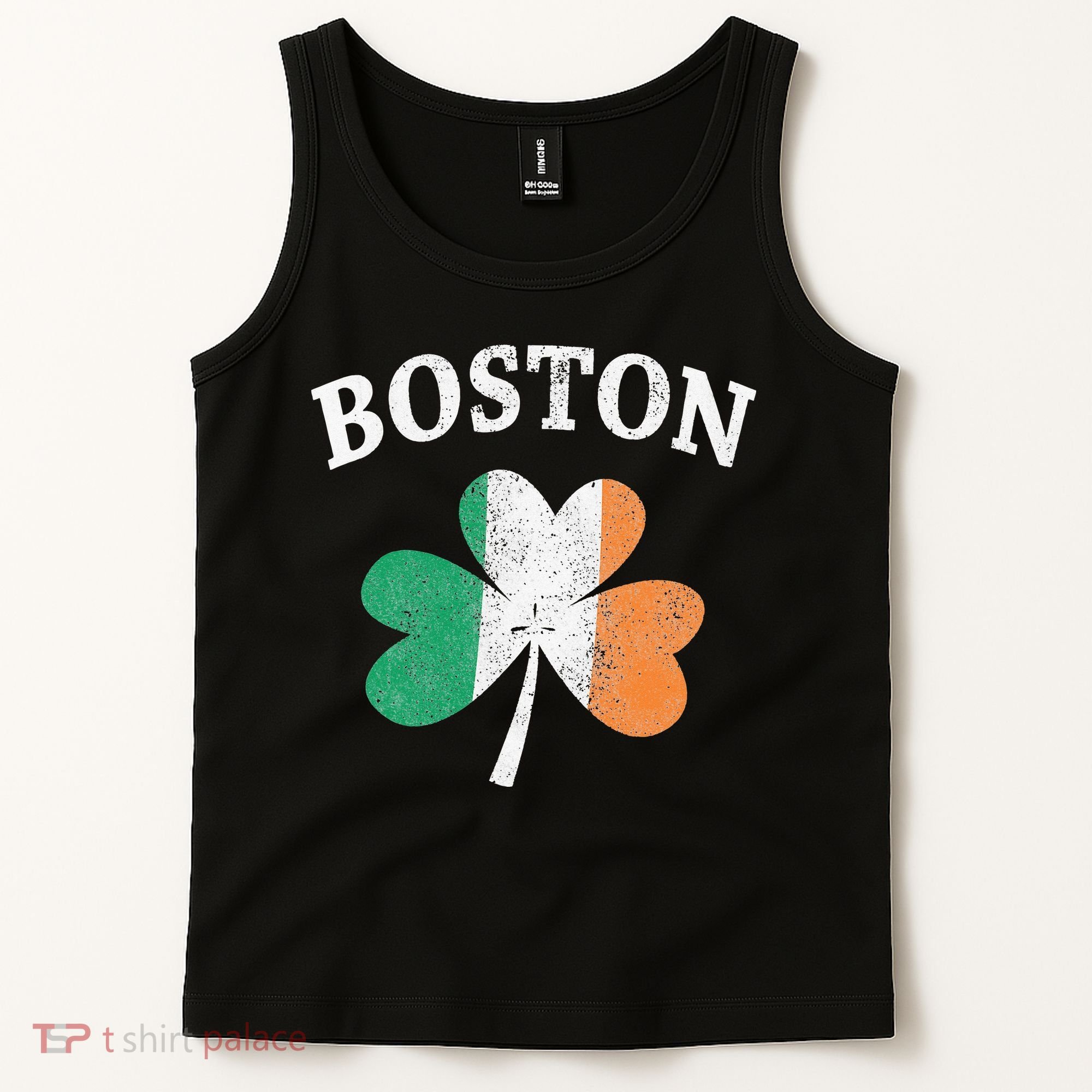 Boston Irish Flag Shamrock I St. Patrick's Day Gift Tank Top
