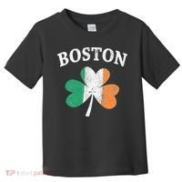 Boston Irish Flag Shamrock I St. Patrick's Day Gift Toddler T-Shirt thumb 0
