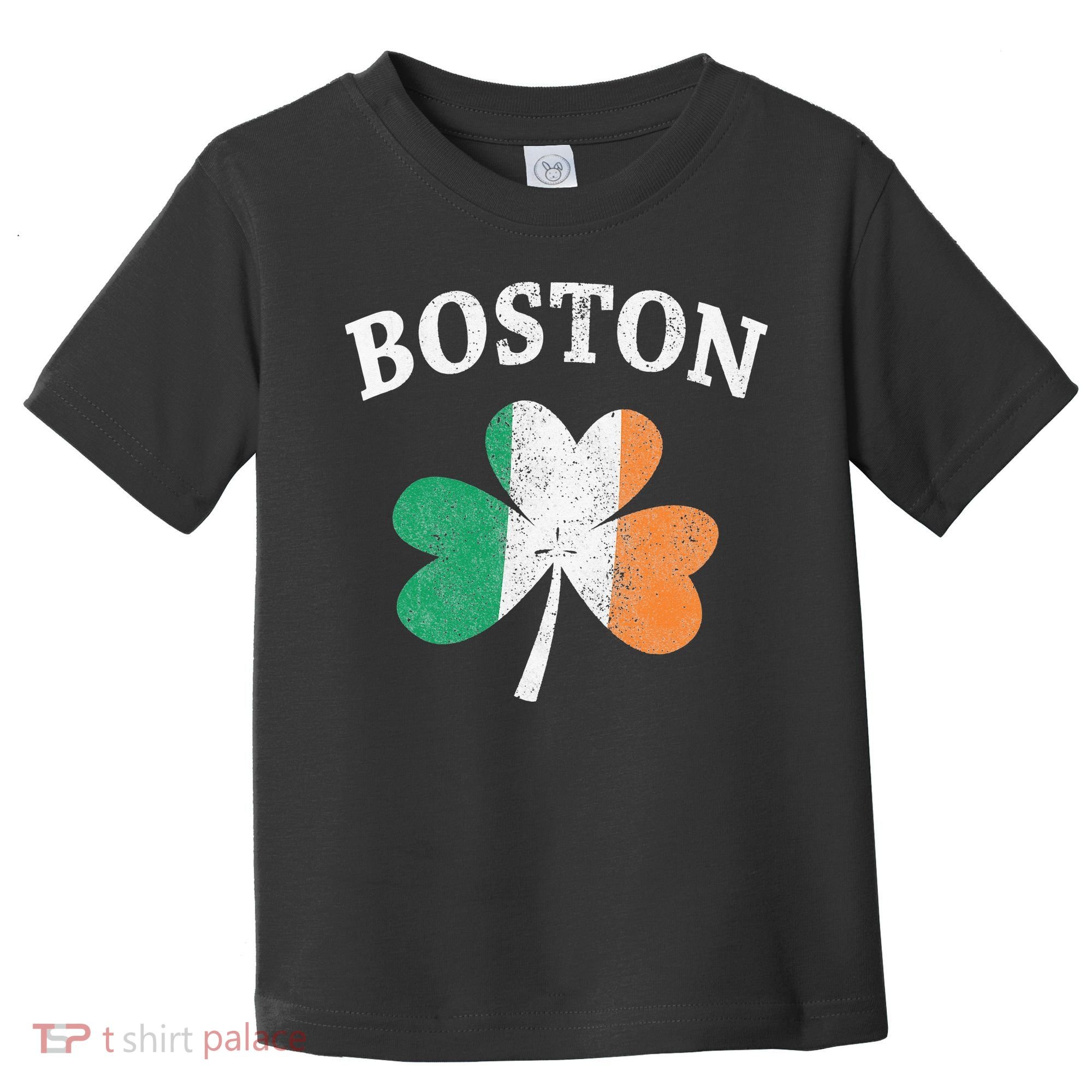 Boston Irish Flag Shamrock I St. Patrick's Day Gift Toddler T-Shirt