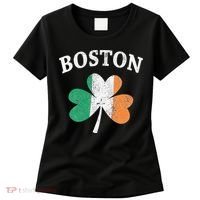Boston Irish Flag Shamrock I St. Patrick's Day Gift Women's T-Shirt thumb 0