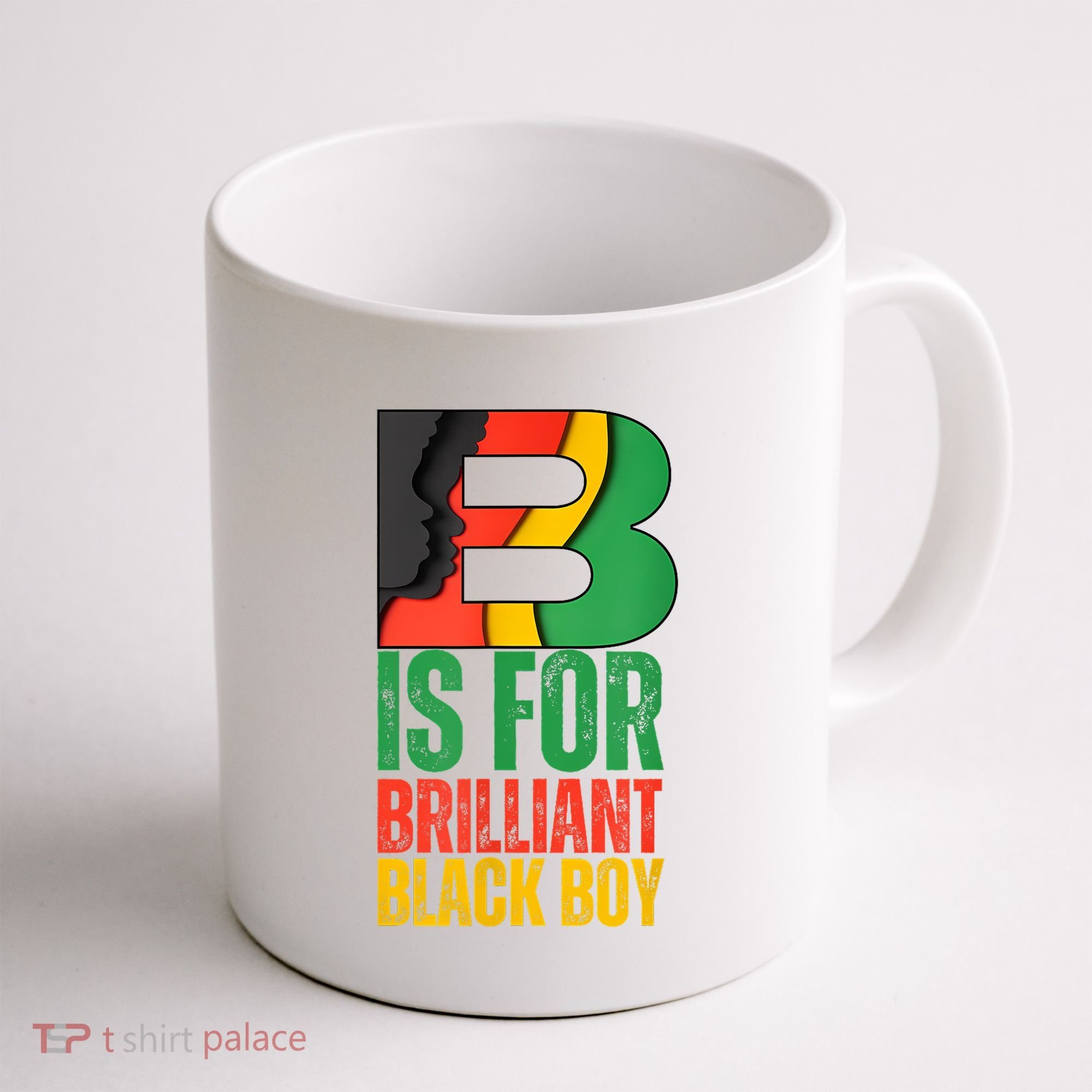 B Is For Brilliant Black Boy Black History Month Coffee Mug