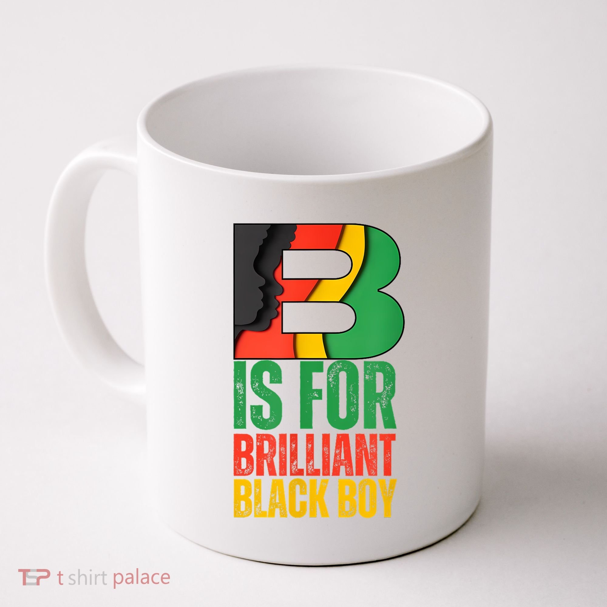 B Is For Brilliant Black Boy Black History Month Coffee Mug