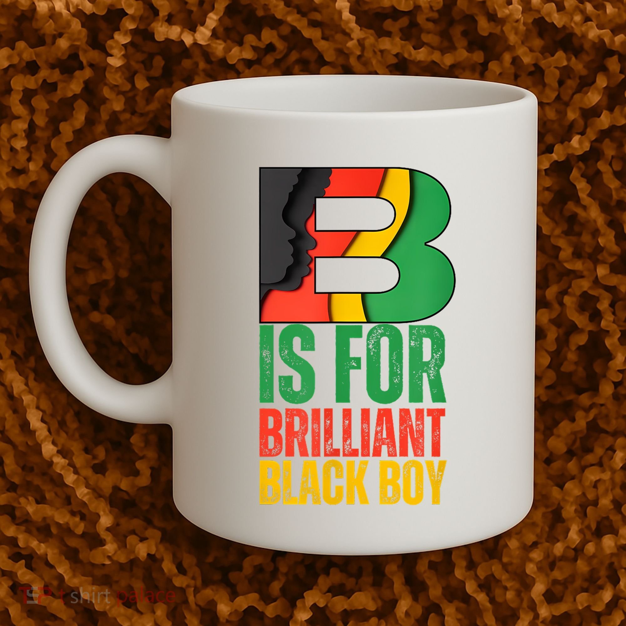 B Is For Brilliant Black Boy Black History Month Coffee Mug