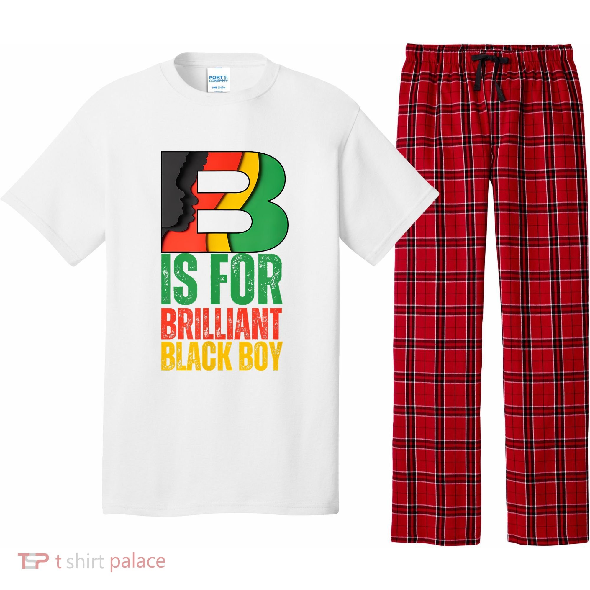 B Is For Brilliant Black Boy Black History Month Pajama Set