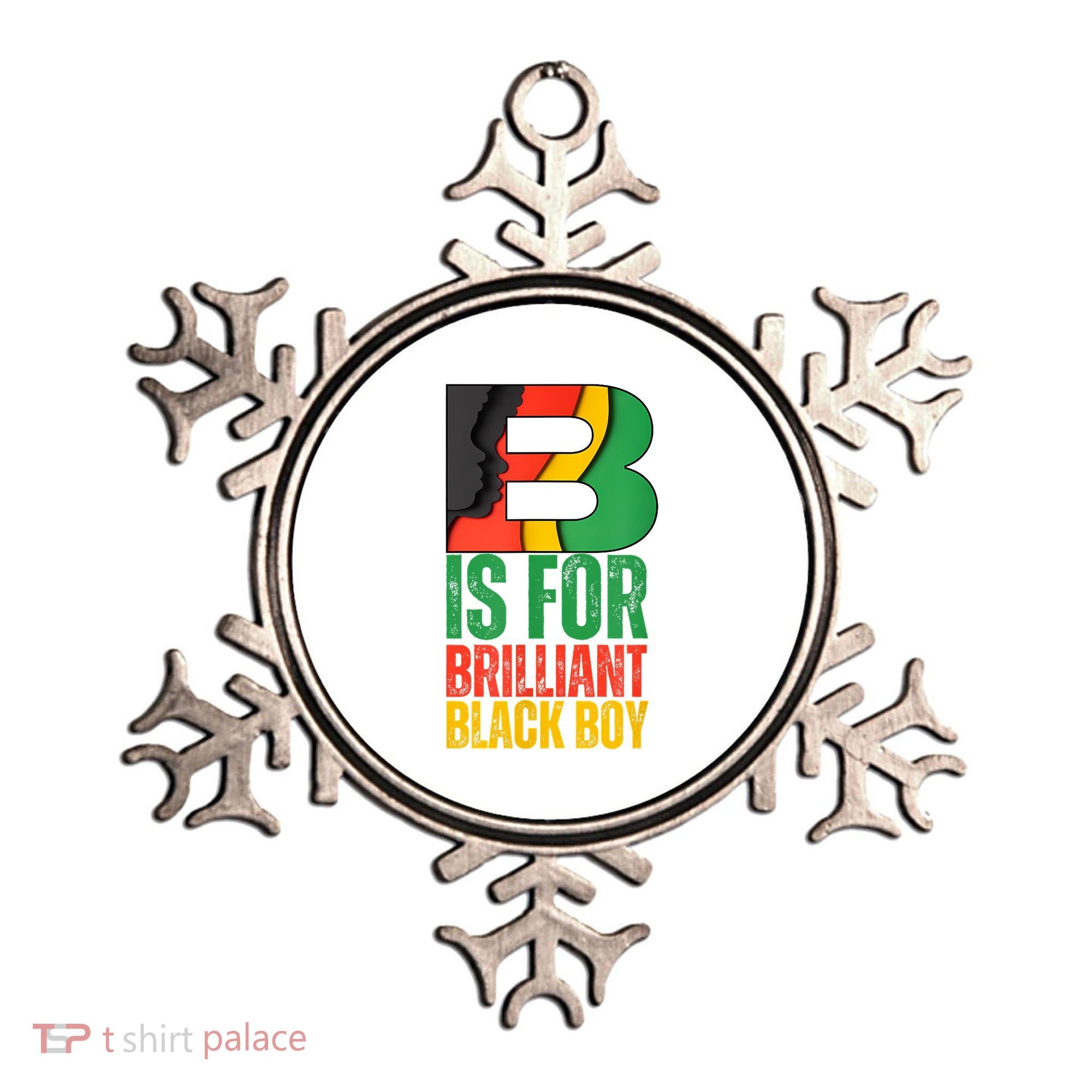 B Is For Brilliant Black Boy Black History Month Ornament