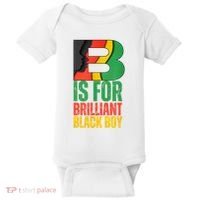 B Is For Brilliant Black Boy Black History Month Baby Bodysuit thumb 0