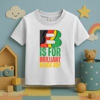 B Is For Brilliant Black Boy Black History Month Toddler T-Shirt thumb 3