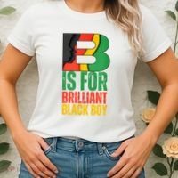 B Is For Brilliant Black Boy Black History Month Women's T-Shirt thumb 2