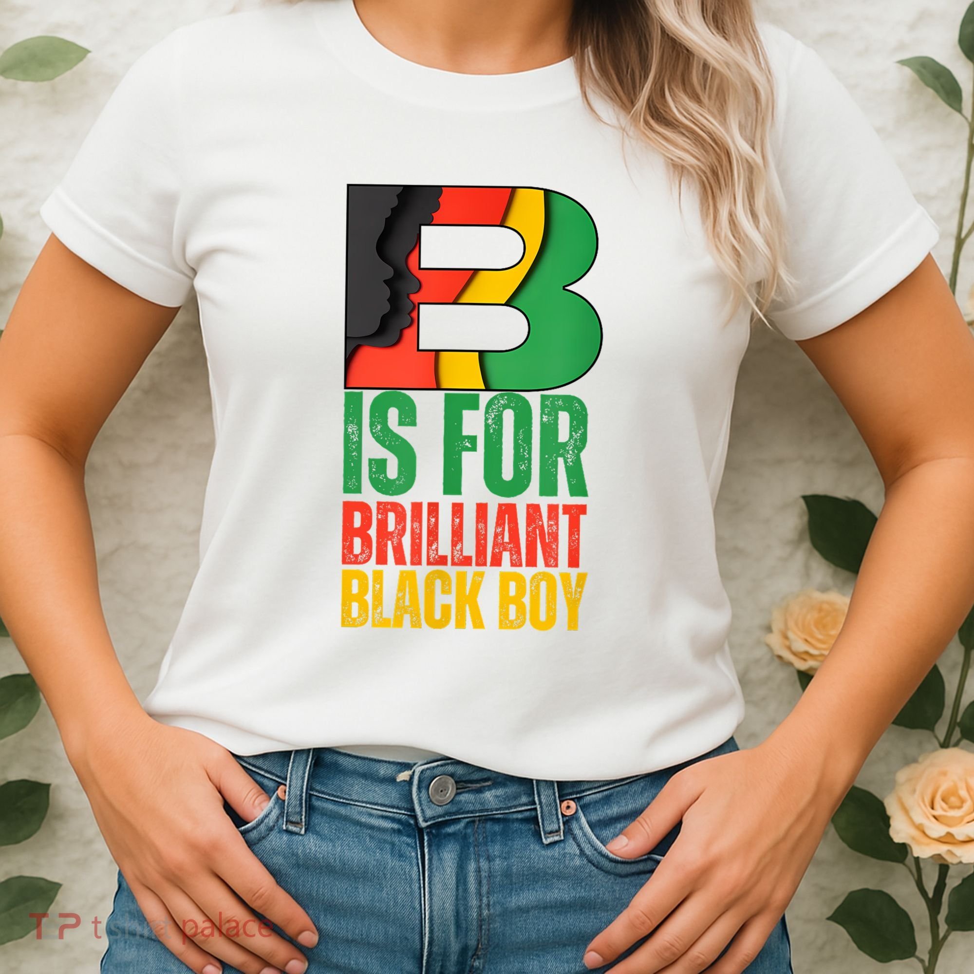B Is For Brilliant Black Boy Black History Month Women's T-Shirt