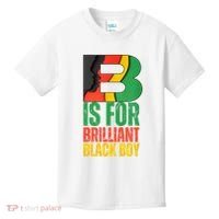 B Is For Brilliant Black Boy Black History Month Kids T-Shirt thumb 0
