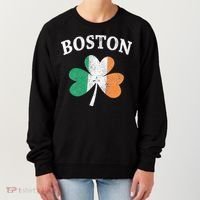 Boston Irish Flag Shamrock I St. Patrick's Day Gift Women's Sweatshirt thumb 0