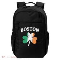 Boston Irish Flag Shamrock I St. Patrick's Day Gift Backpack thumb 0