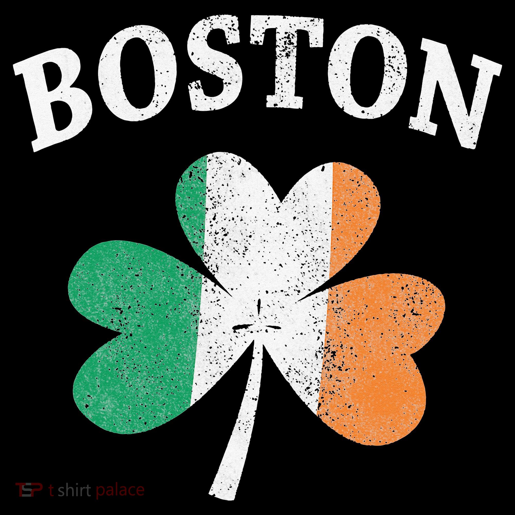 Boston Irish Flag Shamrock I St. Patrick's Day Gift Women's Hoodie