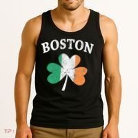 Boston Irish Flag Shamrock I St. Patrick's Day Gift Tank Top thumb 3