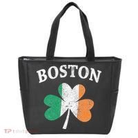 Boston Irish Flag Shamrock I St. Patrick's Day Gift Tote Bag thumb 0