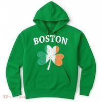 Boston Irish Flag Shamrock I St. Patrick's Day Gift Hoodie thumb 0
