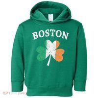 Boston Irish Flag Shamrock I St. Patrick's Day Gift Toddler Hoodie thumb 0