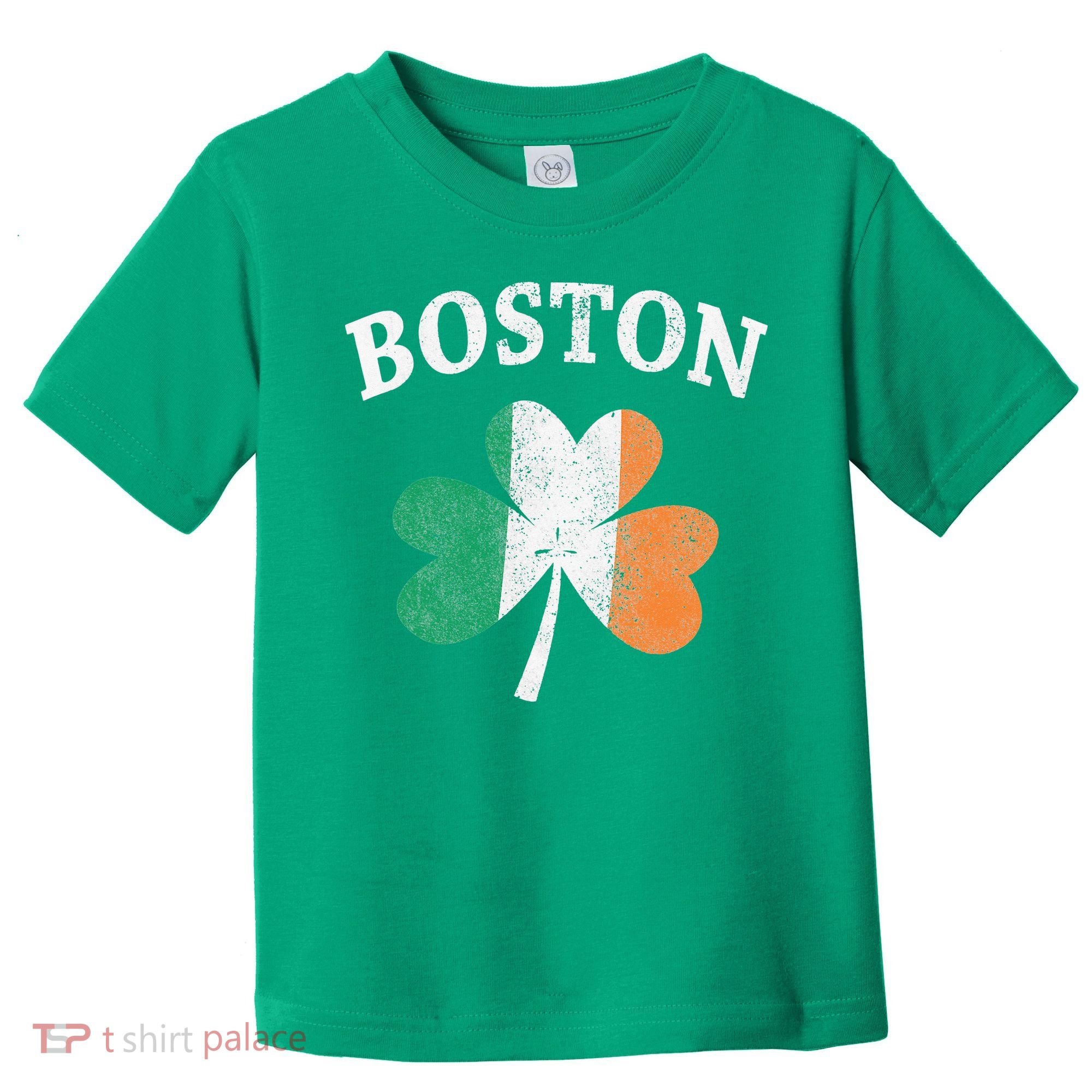 Boston Irish Flag Shamrock I St. Patrick's Day Gift Toddler T-Shirt