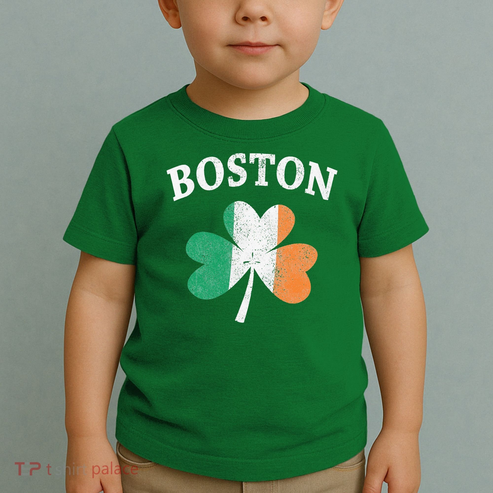 Boston Irish Flag Shamrock I St. Patrick's Day Gift Toddler T-Shirt