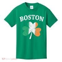 Boston Irish Flag Shamrock I St. Patrick's Day Gift Kids T-Shirt thumb 0