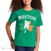 Boston Irish Flag Shamrock I St. Patrick's Day Gift Kids T-Shirt thumb 2