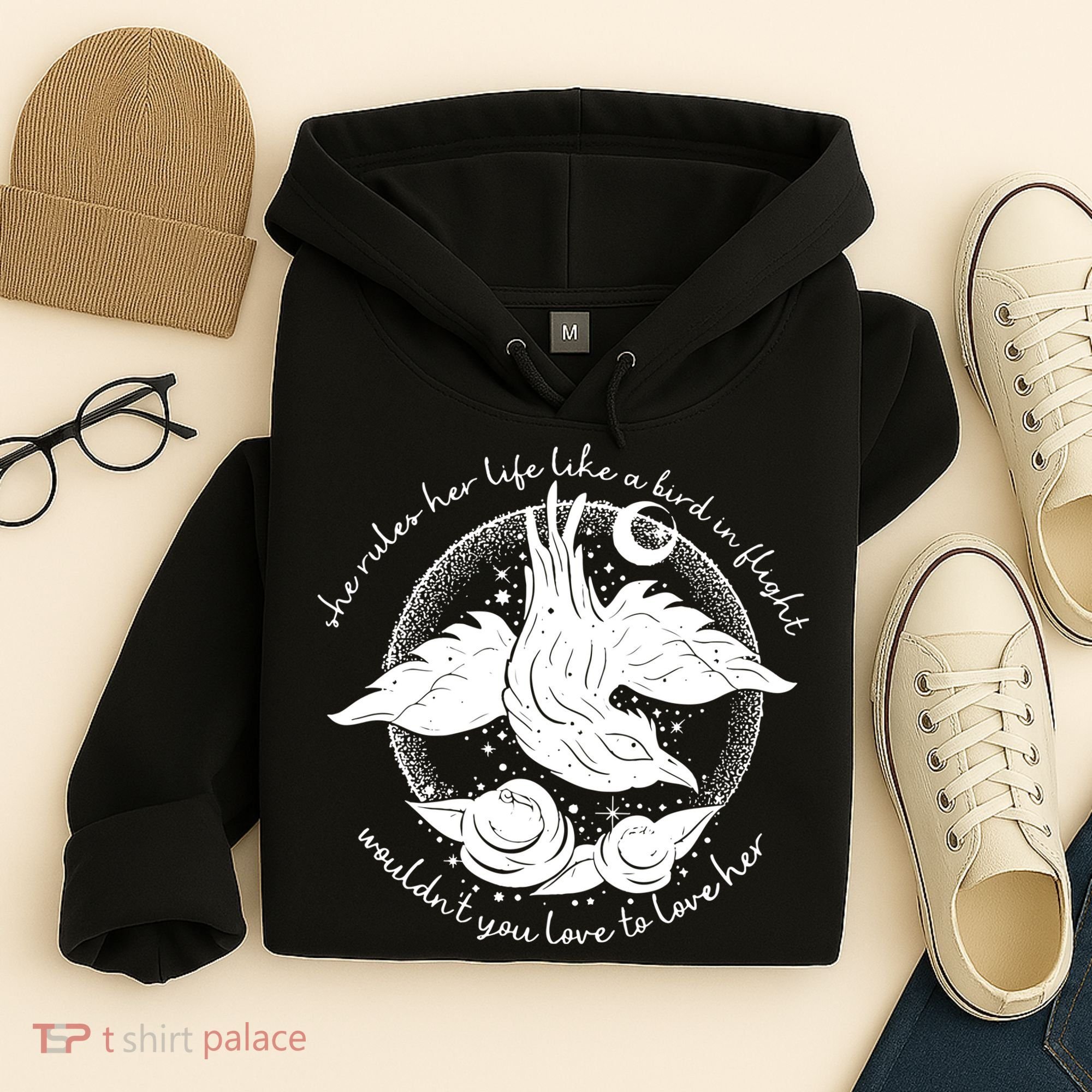 Bird In Flight Rhiannon Hoodie
