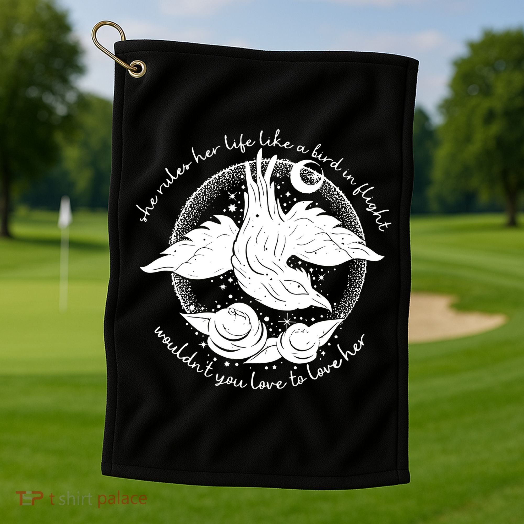 Bird In Flight Rhiannon Golf Towel