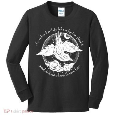 Bird In Flight Rhiannon Kids Long Sleeve Shirt