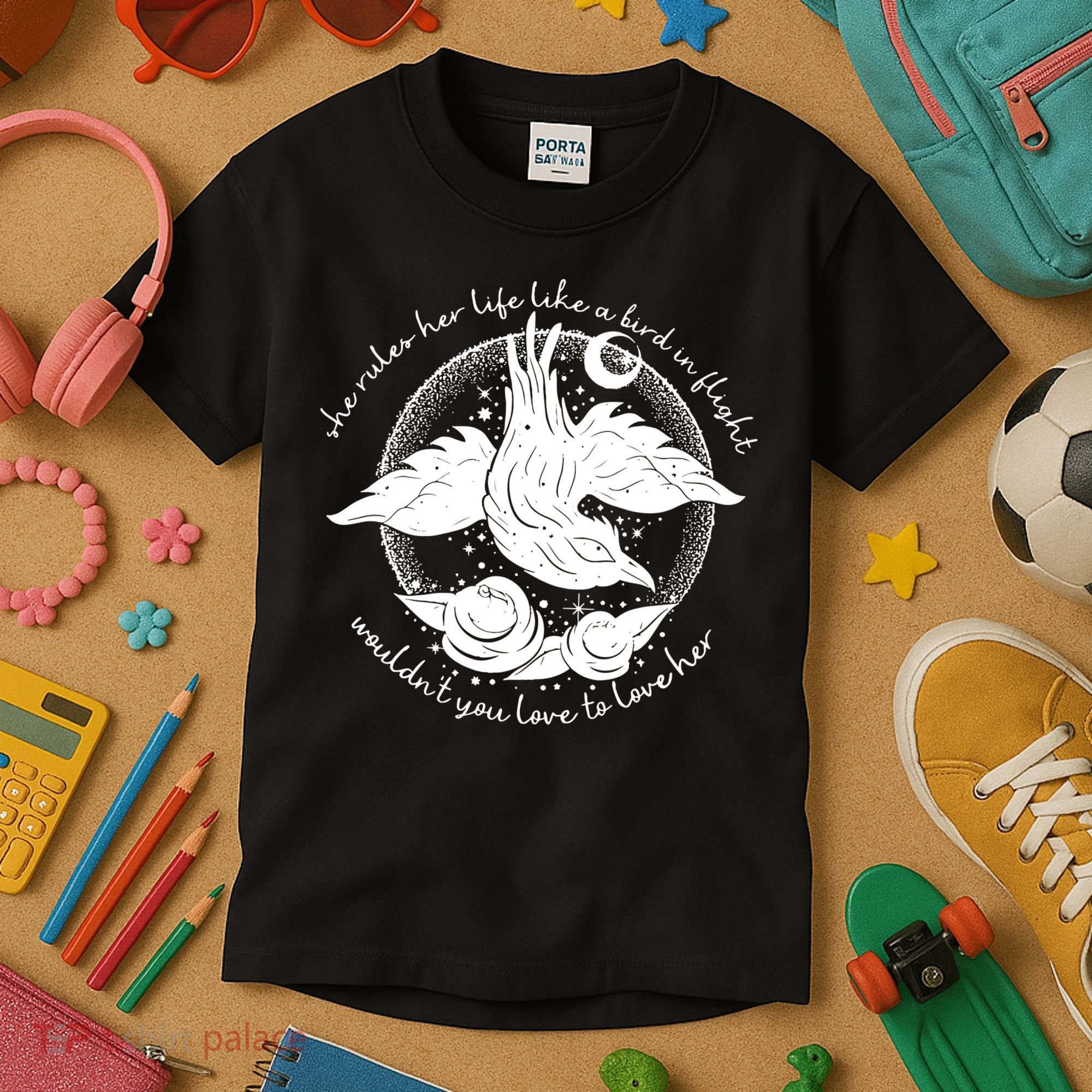 Bird In Flight Rhiannon Kids T-Shirt