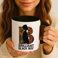 B Is For Brilliant Black Black History Month Coffee Mug thumb 3